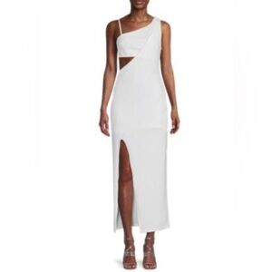 NWT RACHEL Rachel Roy Women’s Cutout One Shoulder Maxi Gown